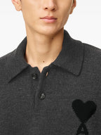 Polos Polo de Lana Ami PARIS Gris Homme