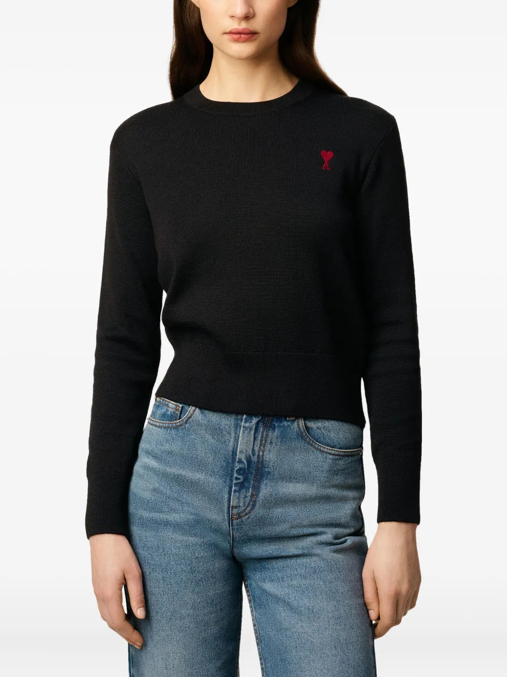 Image de l'article Pull Ami de coeur de la marque Ami PARIS pour Femme - Saison Automne-Hiver 2025 - Vue détaillée_5