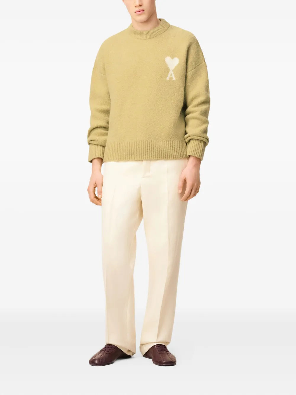 Image de l'article Pull Ami de coeur de la marque Ami PARIS pour Unisex - Saison Automne-Hiver 2025 - Vue détaillée_8