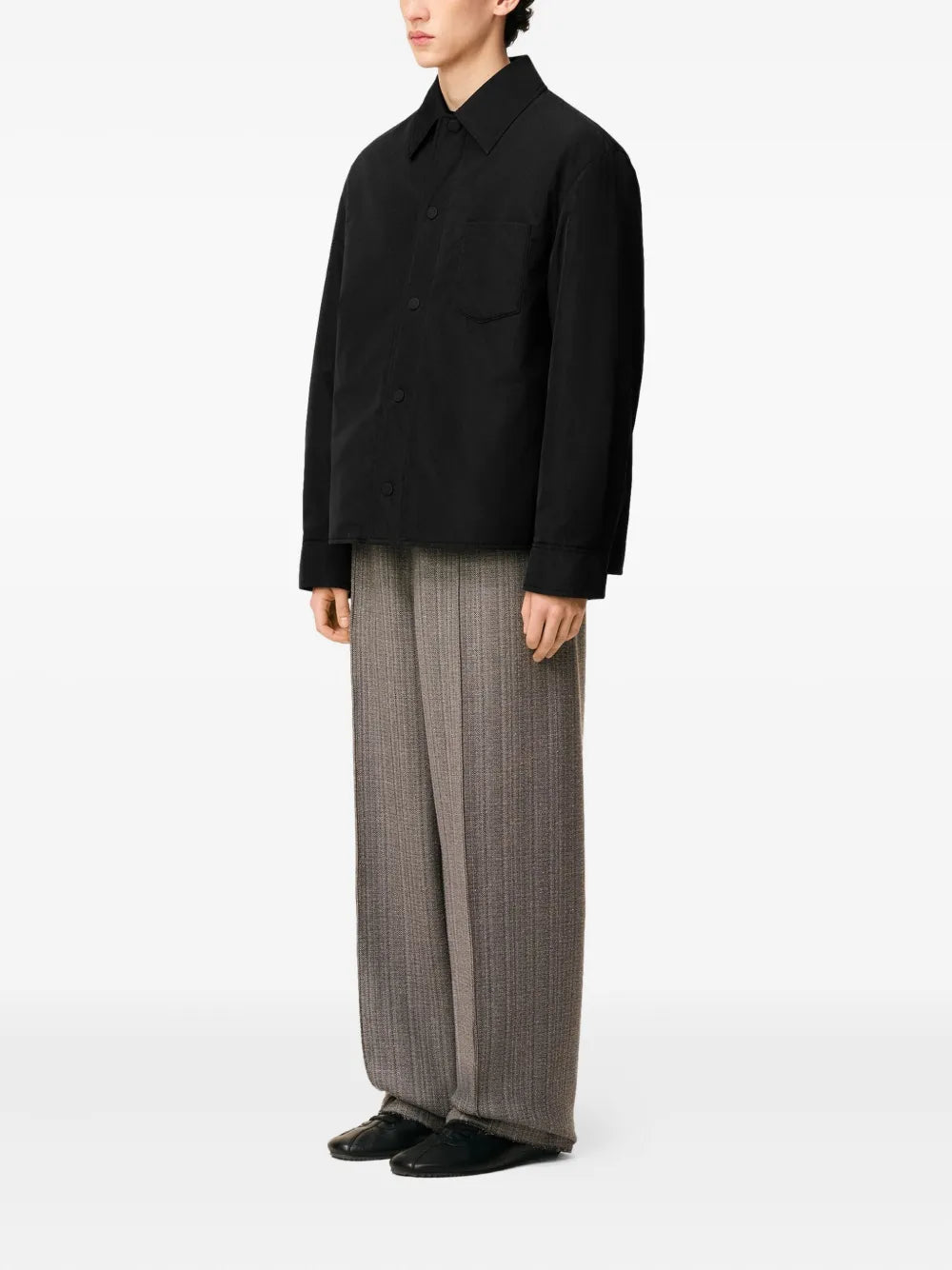 Image de l'article Veste chemise en nylon de la marque Ami PARIS pour Homme - Saison Automne-Hiver 2025 - Vue détaillée_1