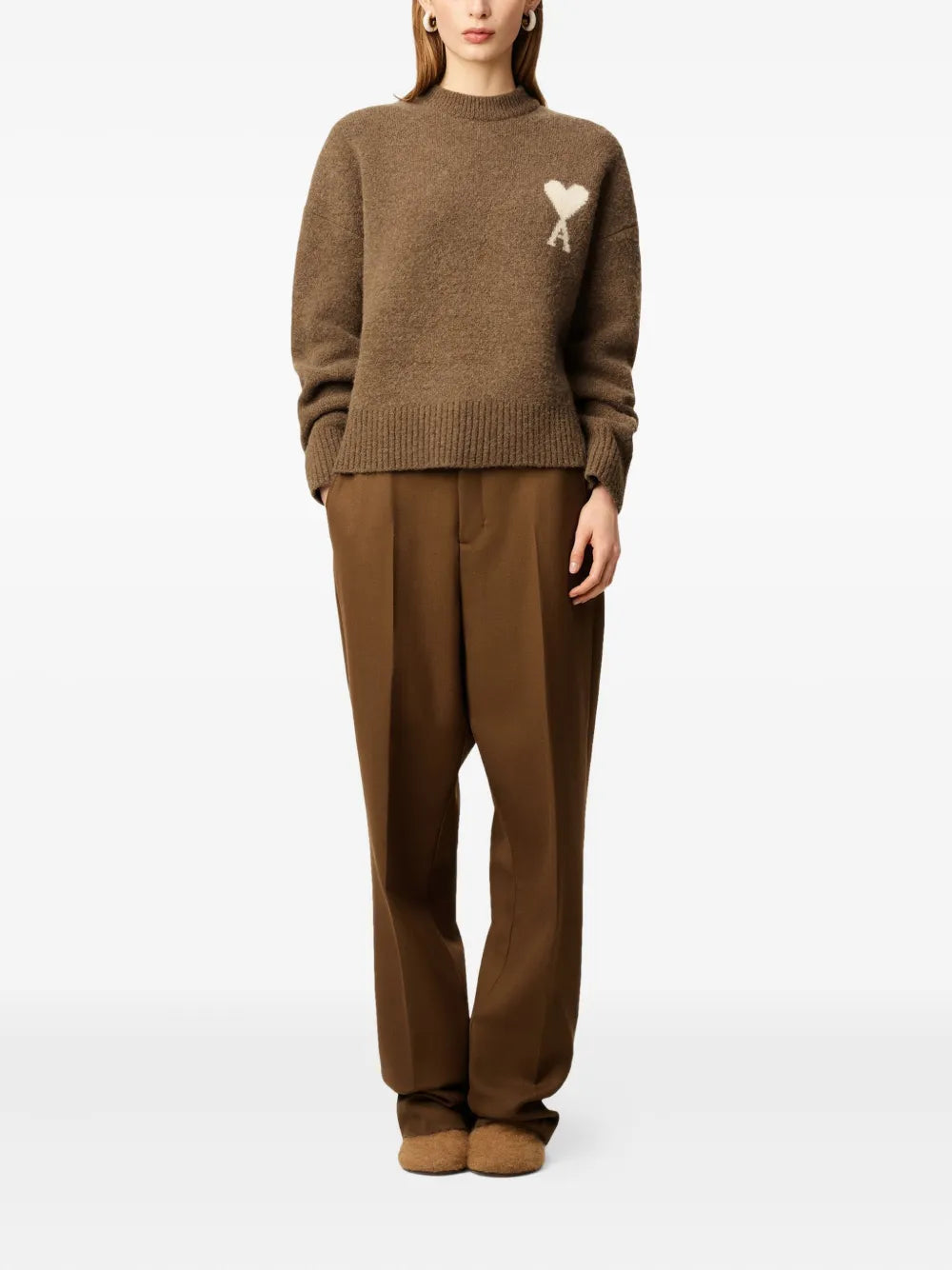 Image de l'article Pull Ami de coeur de la marque Ami PARIS pour Unisex - Saison Automne-Hiver 2025 - Vue de Dos