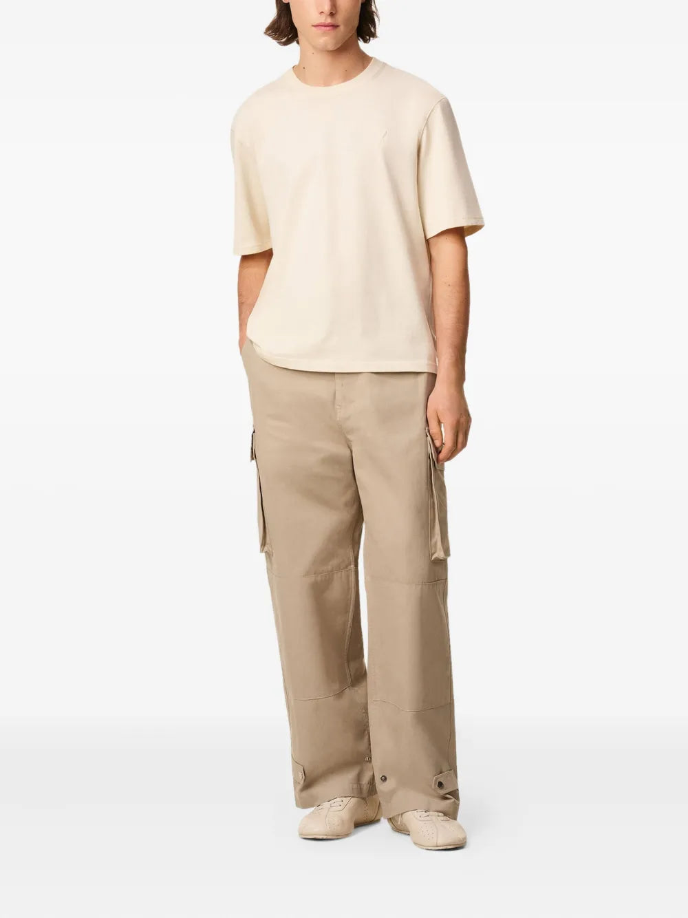 Pantalones Pantalones Cargo Ami PARIS Beige Hombres