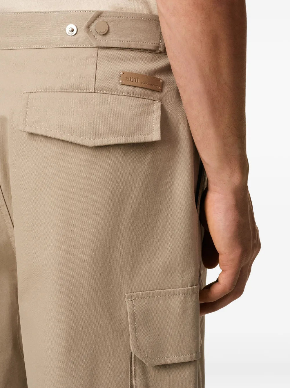 Pantalones Pantalones Cargo Ami PARIS Beige Hombres