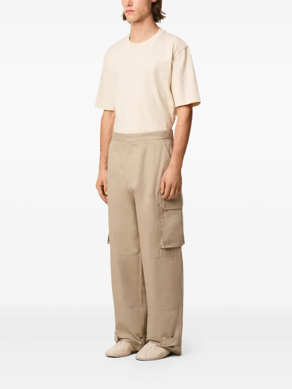 Pantalones Pantalones Cargo Ami PARIS Beige Hombres