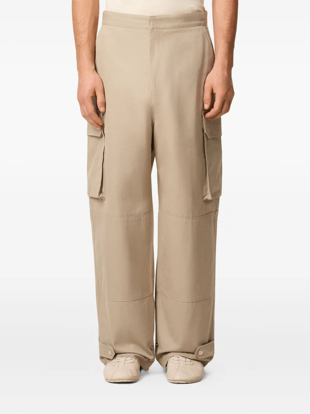 Pantalones Pantalones Cargo Ami PARIS Beige Hombres