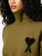 Image de l'article Pull Ami de coeur de la marque Ami PARIS pour Unisex - Saison Automne-Hiver 2025 - Vue détaillée_5