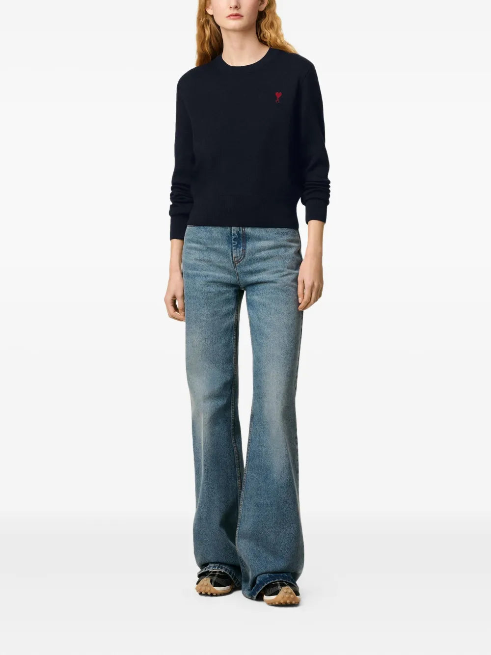 Image de l'article Pull Ami de coeur de la marque Ami PARIS pour Femme - Saison Automne-Hiver 2025 - Vue de Dos