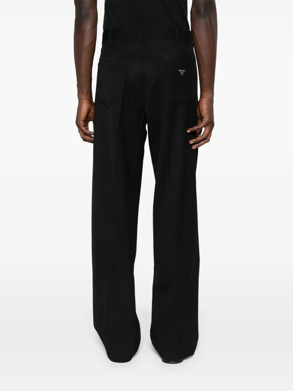 Pantalons Pantalon en laine Prada Noir Homme