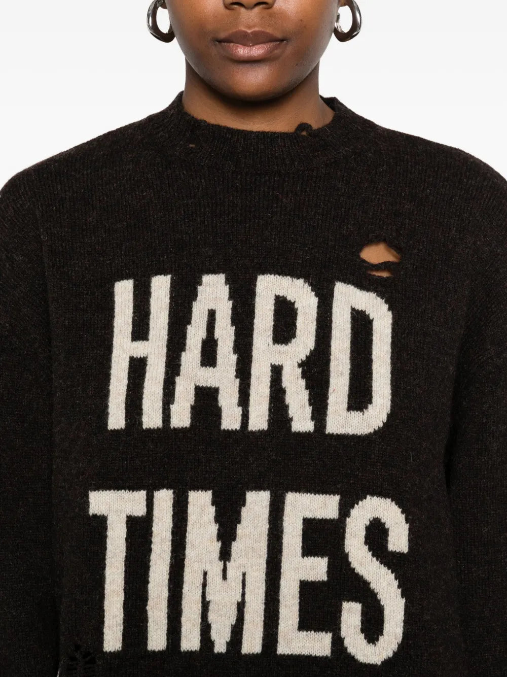 Image de l'article Pull en laine de la marque Moschino pour Femme - Saison Automne-Hiver 2025 - Vue détaillée_5