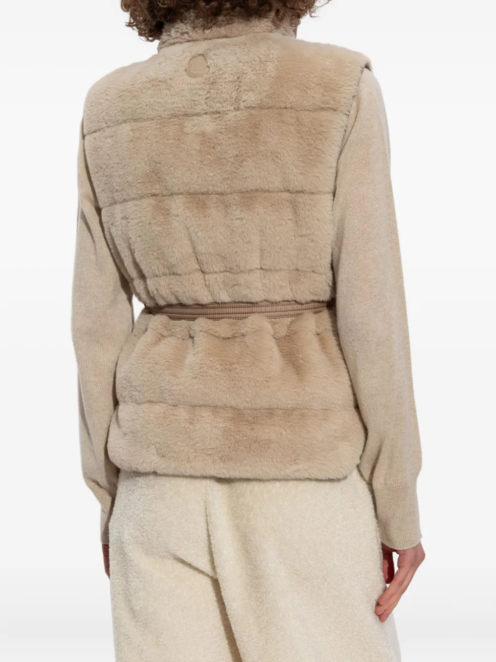Vestes Veste sans manches Joui Moncler Beige Femme