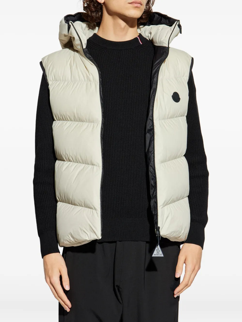 Vestes Doudoune sans manches Guersac Moncler Beige Homme