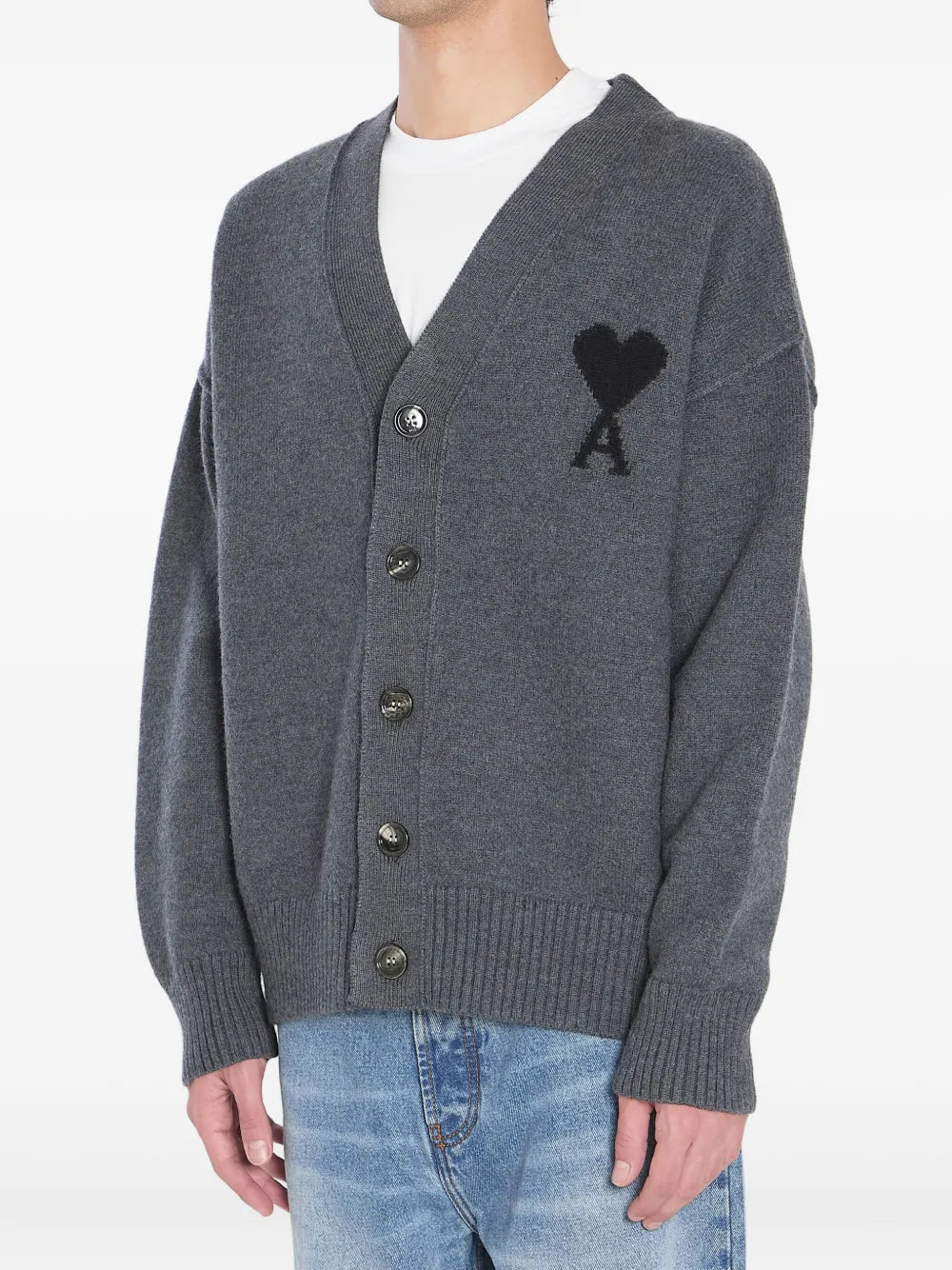 Image de l'article Cardigan Ami de coeur de la marque Ami PARIS pour Unisex - Saison Automne-Hiver 2025 - Vue détaillée_1