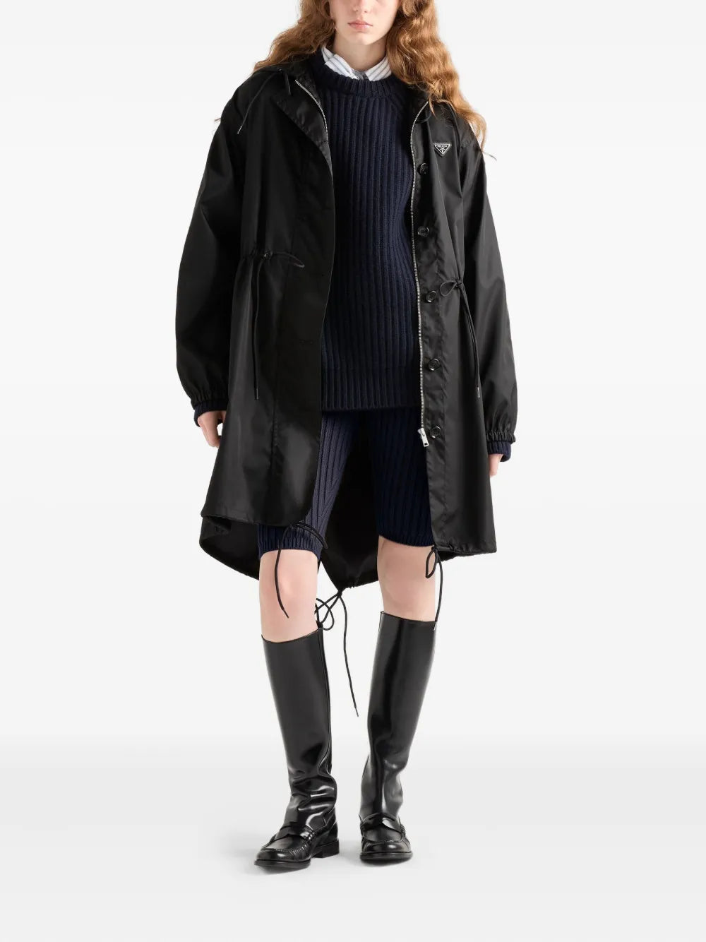 Manteaux Waterproof Parka Prada Noir Femme