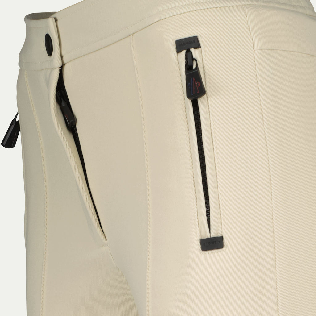 Calças Calças de Esqui Moncler Grenoble Bege Femme