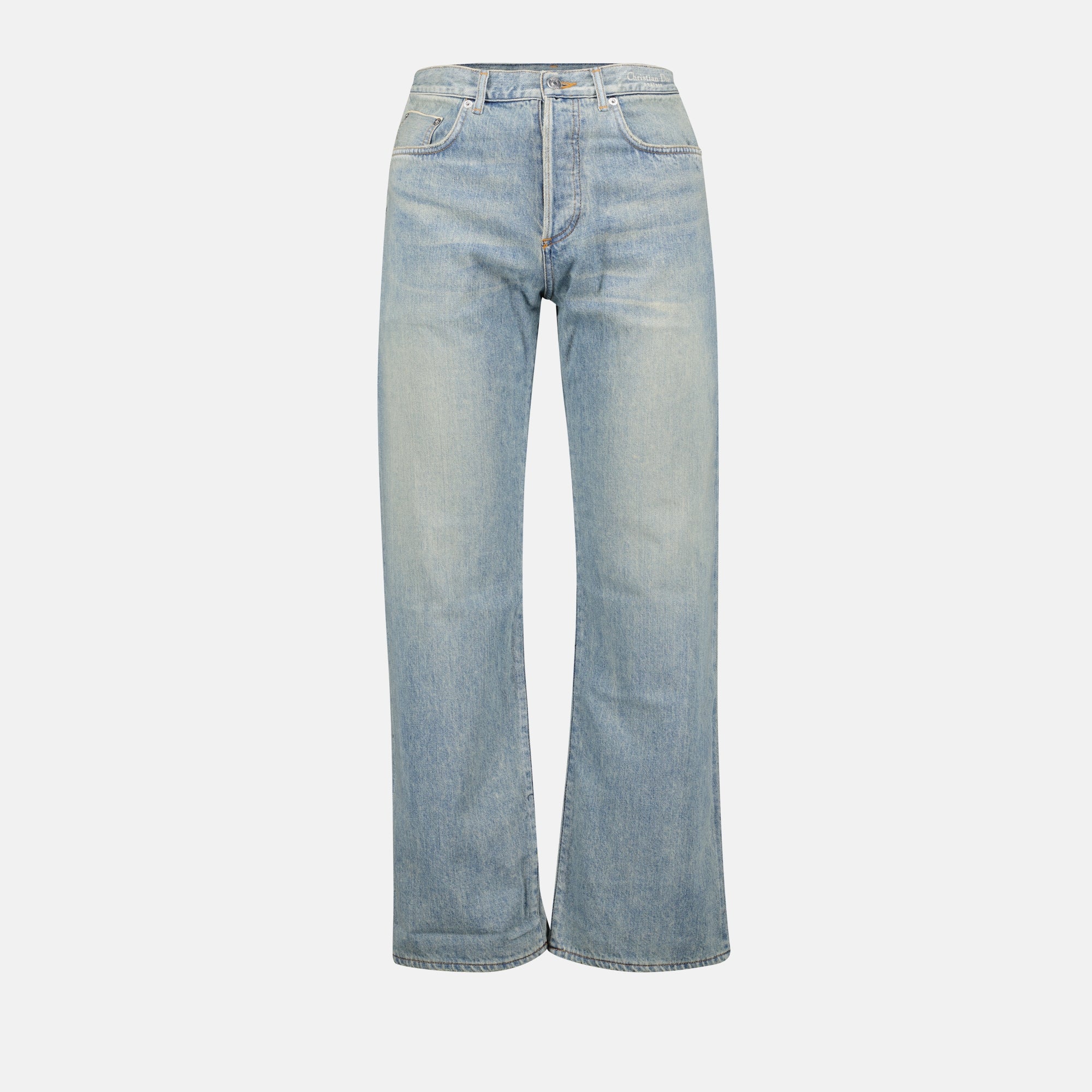 Pantalons Jean Héritage Dior Bleu Homme