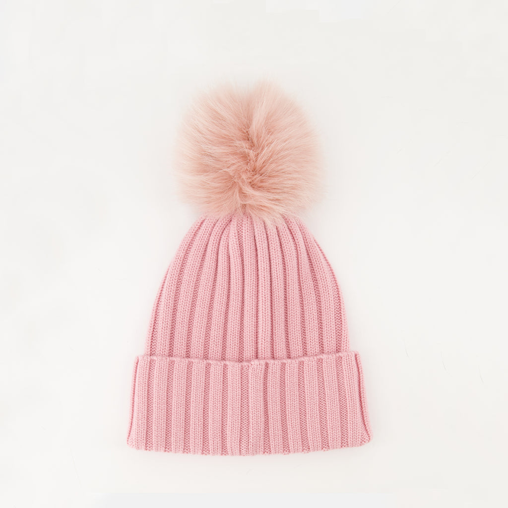 Imagem do gorro de lã com pompom da marca Moncler para Mulher - Temporada Outono-Inverno 2025 - Vista Traseira