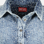 Imagem da camisa De-Easy em denim da marca Diesel para Mulheres - Temporada Primavera-Verão 2026 - Vista Detalhada_1