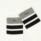 Image de l'article Chaussettes blanches en coton de la marque Dior pour Homme - Saison Printemps-Été 2026 - Vue détaillée_1