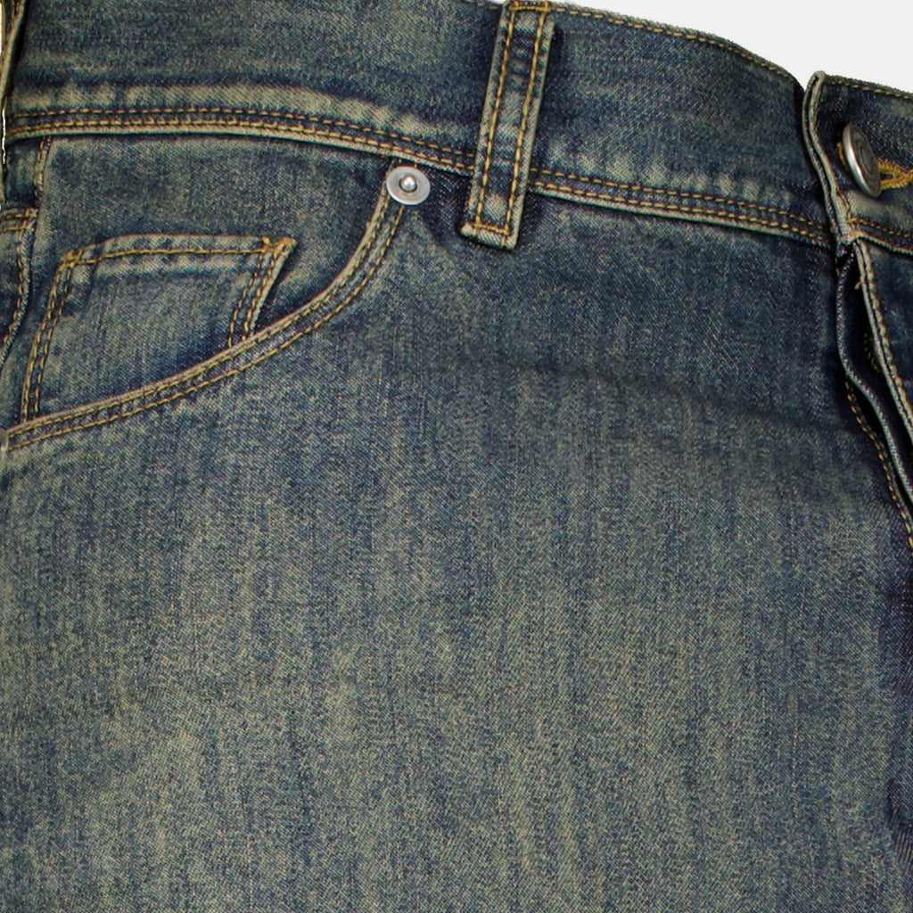 Pantalons Jean long en denim bleu délavé Fendi Bleu Homme