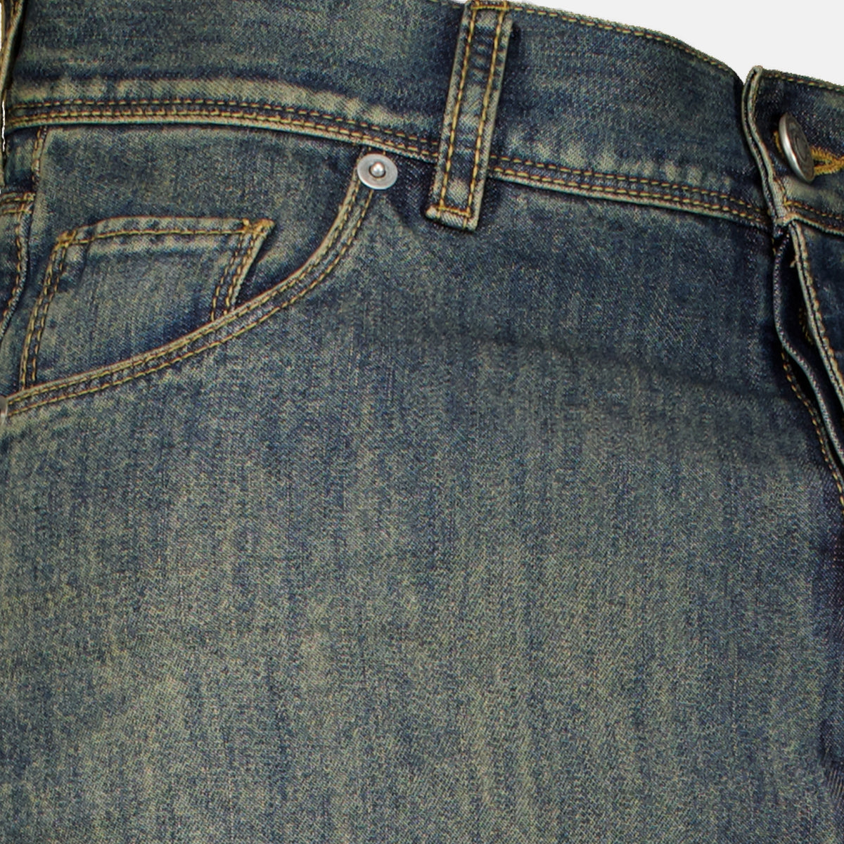 Pantalons Jean long en denim bleu délavé Fendi Bleu Homme