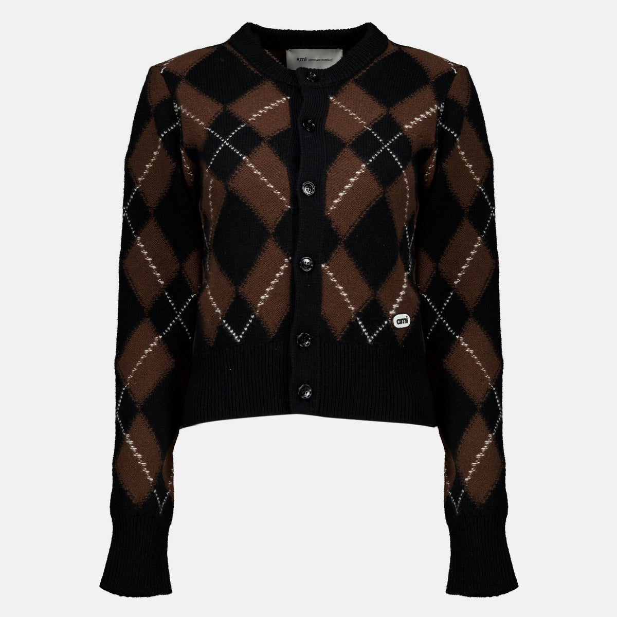 Maille Cardigan en laine marron Ami PARIS Marron Femme