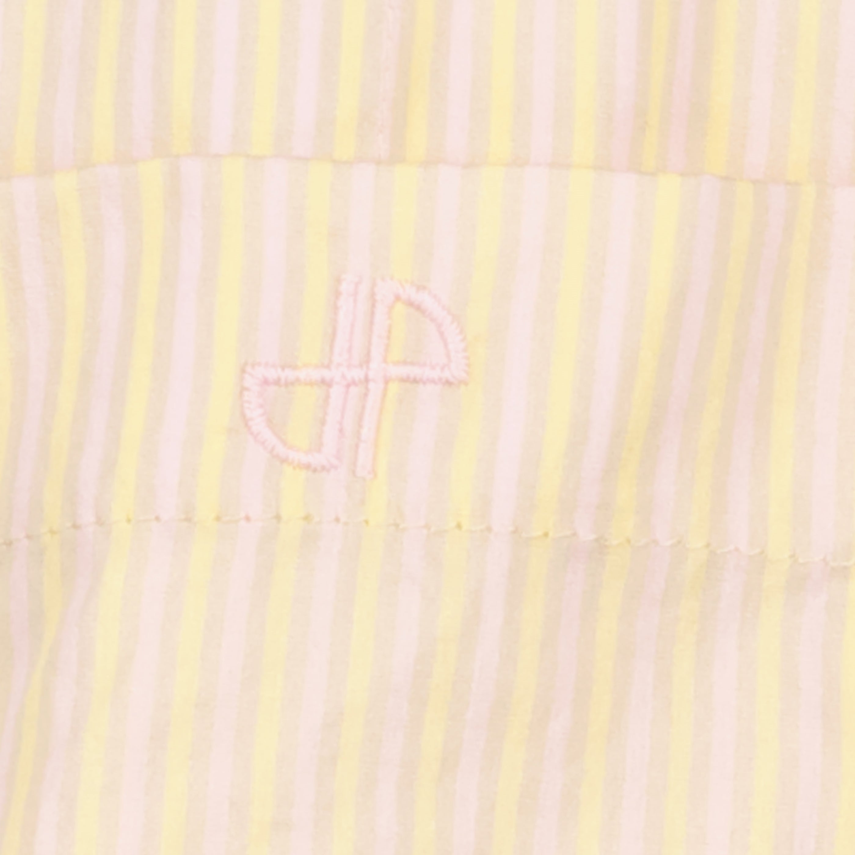 Shorts Pantaloni corti in seta a righe beige Patou Rose Femme