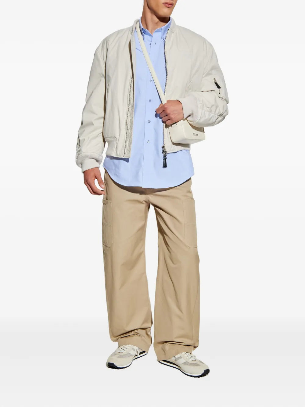 Vestes Baumwoll-Bomber Givenchy Blanc Homme
