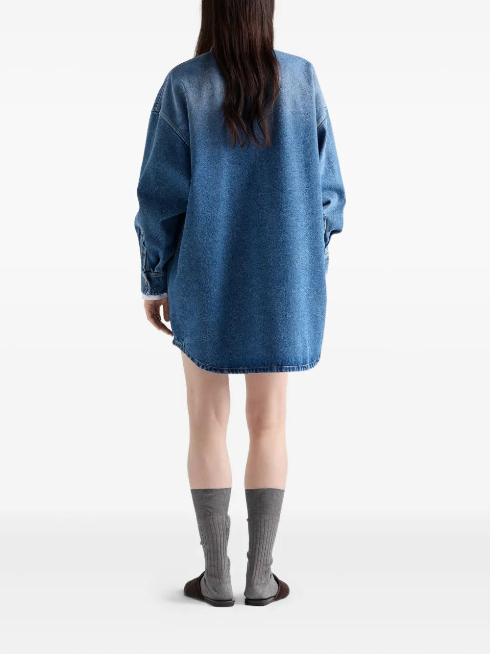 Chemises Chemise en denim Prada Bleu Femme