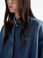 Chemises Denim-Hemd Prada Bleu Femme
