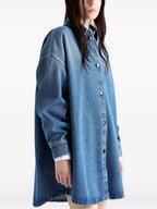 Chemises Denim-Hemd Prada Bleu Femme