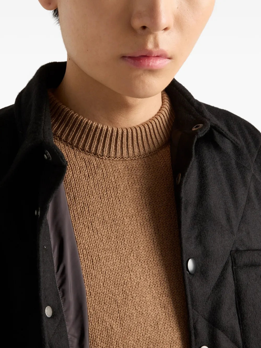 Image de l'article Veste en laine de la marque Prada pour Homme - Saison Automne-Hiver 2025 - Vue détaillée_5