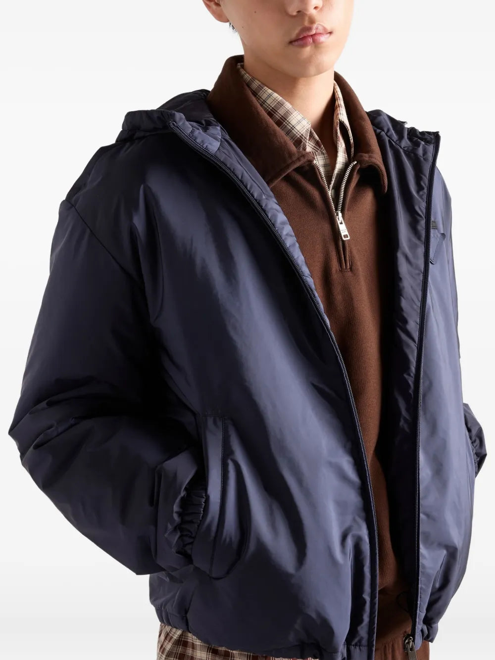 Vestes Casaco Com Fecho Prada Bleu foncé Homme