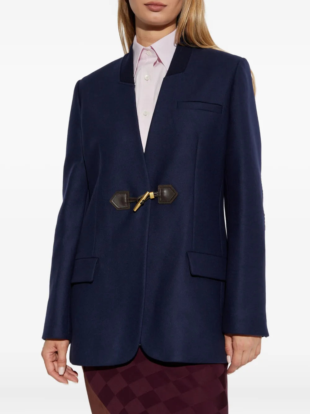 Image de l'article Blazer en laine de la marque Moschino pour Femme - Saison Automne-Hiver 2025 - Vue détaillée_1