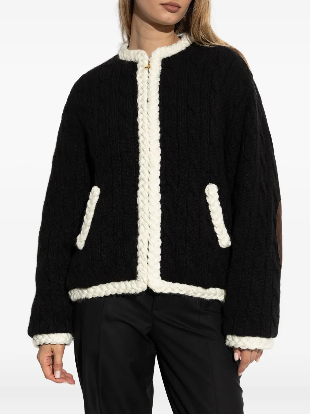 Imagem da Jaqueta de Lã Moschino para Mulher - Época Outono-Inverno 2025 - Vista Detalhada_1