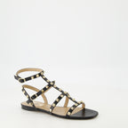 Chaussures ouvertes Sandales Rockstud Valentino Garavani Noir Femme