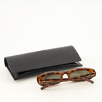 Lunettes SL 557 Shade Plump Brown Sunglasses Saint Laurent Marron Unisexe