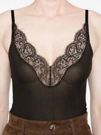 サンロランの女性用シルクトトップの画像 - 2025年秋冬シーズン - 詳細ビュー_5