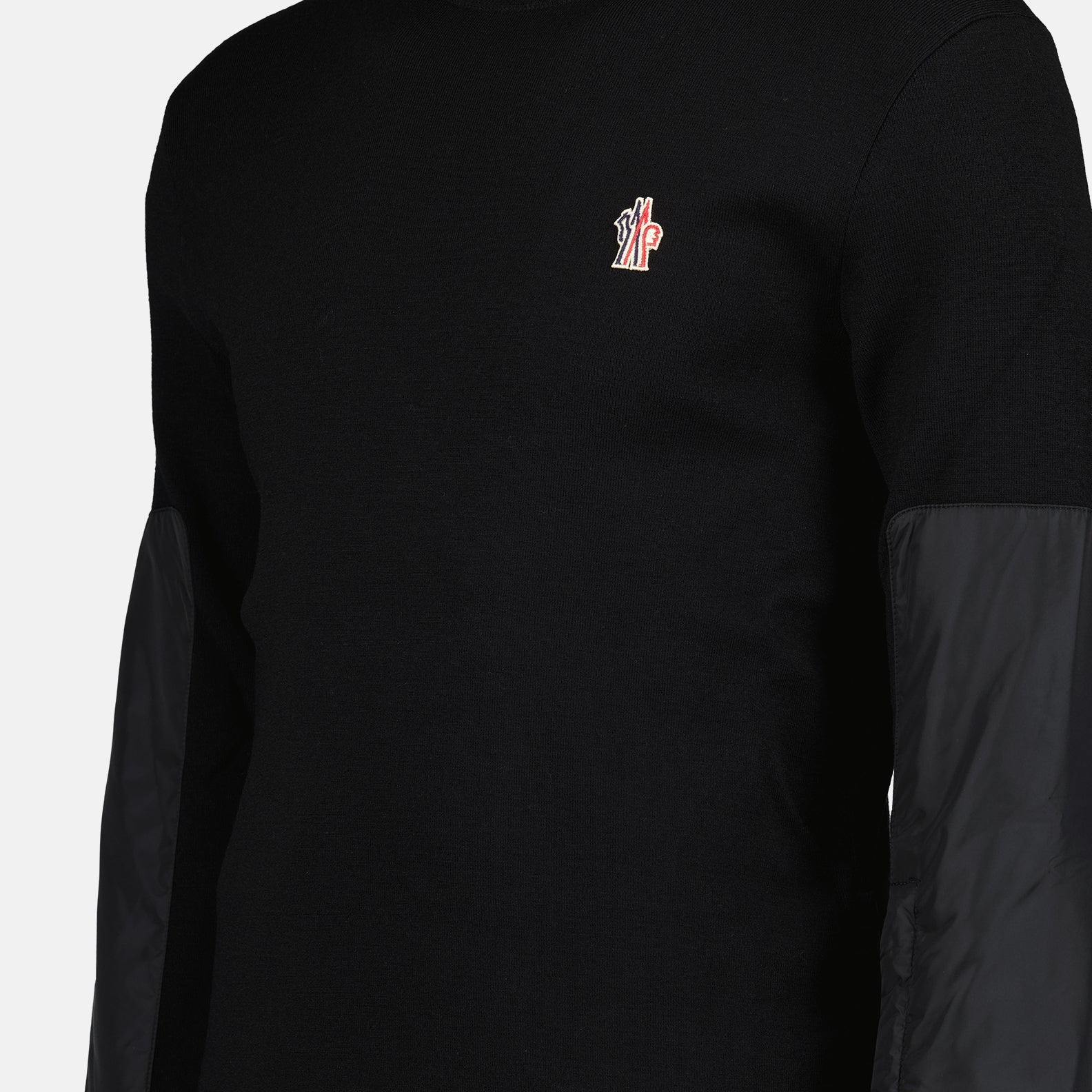 Maille Pull à logo Moncler Grenoble Noir Homme