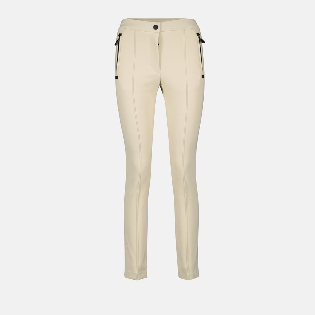 Calças Calças de Esqui Moncler Grenoble Bege Femme