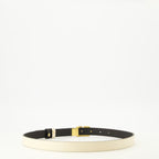 Ceintures Umkehrbarer VLogo Gürtel in Weiß und Schwarz 20 mm Valentino Garavani Blanc Femme
