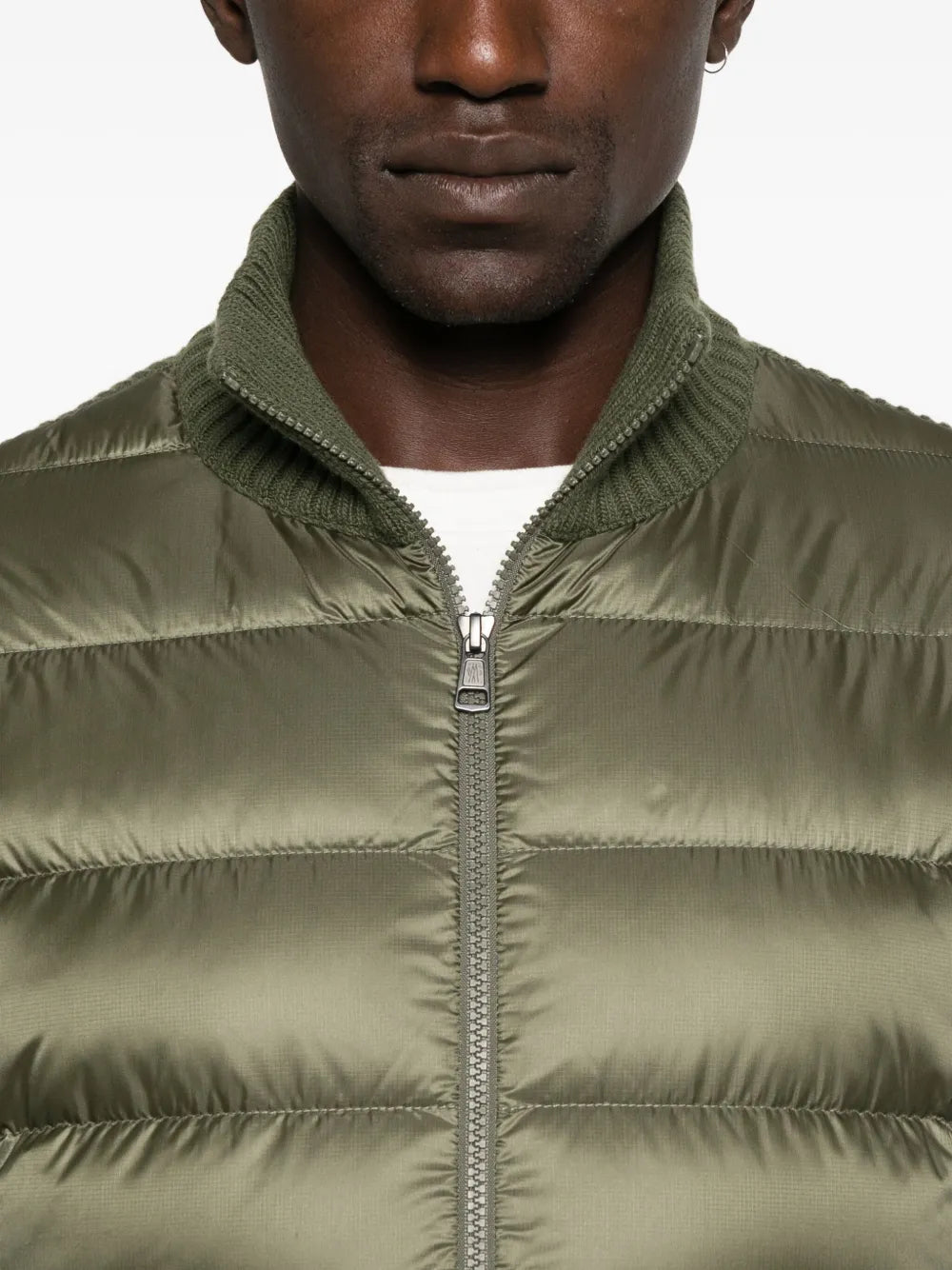 Image de l'article Cardigan bi-matière de la marque Moncler pour Homme - Saison Automne-Hiver 2025 - Vue détaillée_5