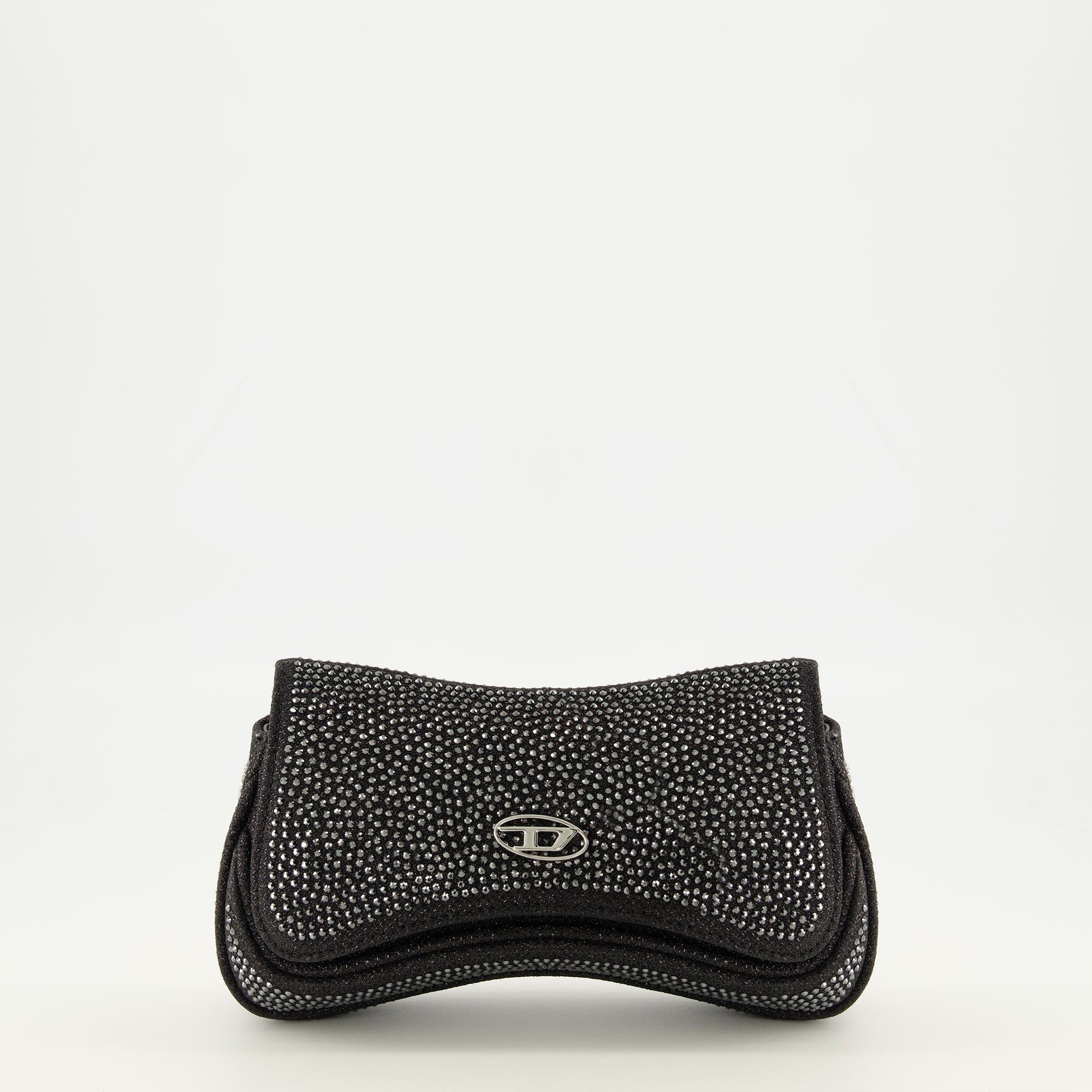 Image de l'article Sac Play petit à strass noir de la marque Diesel pour Femme - Saison Printemps-Été 2026 - Vue de Face