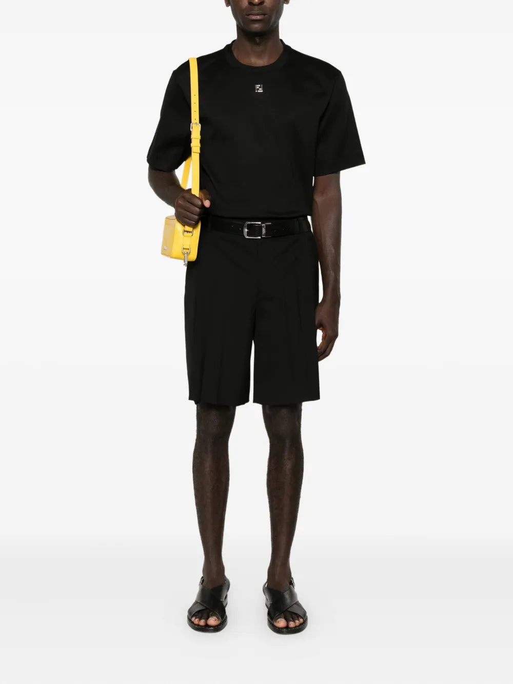 Camisetas Camiseta de algodón Fendi Negro Homme