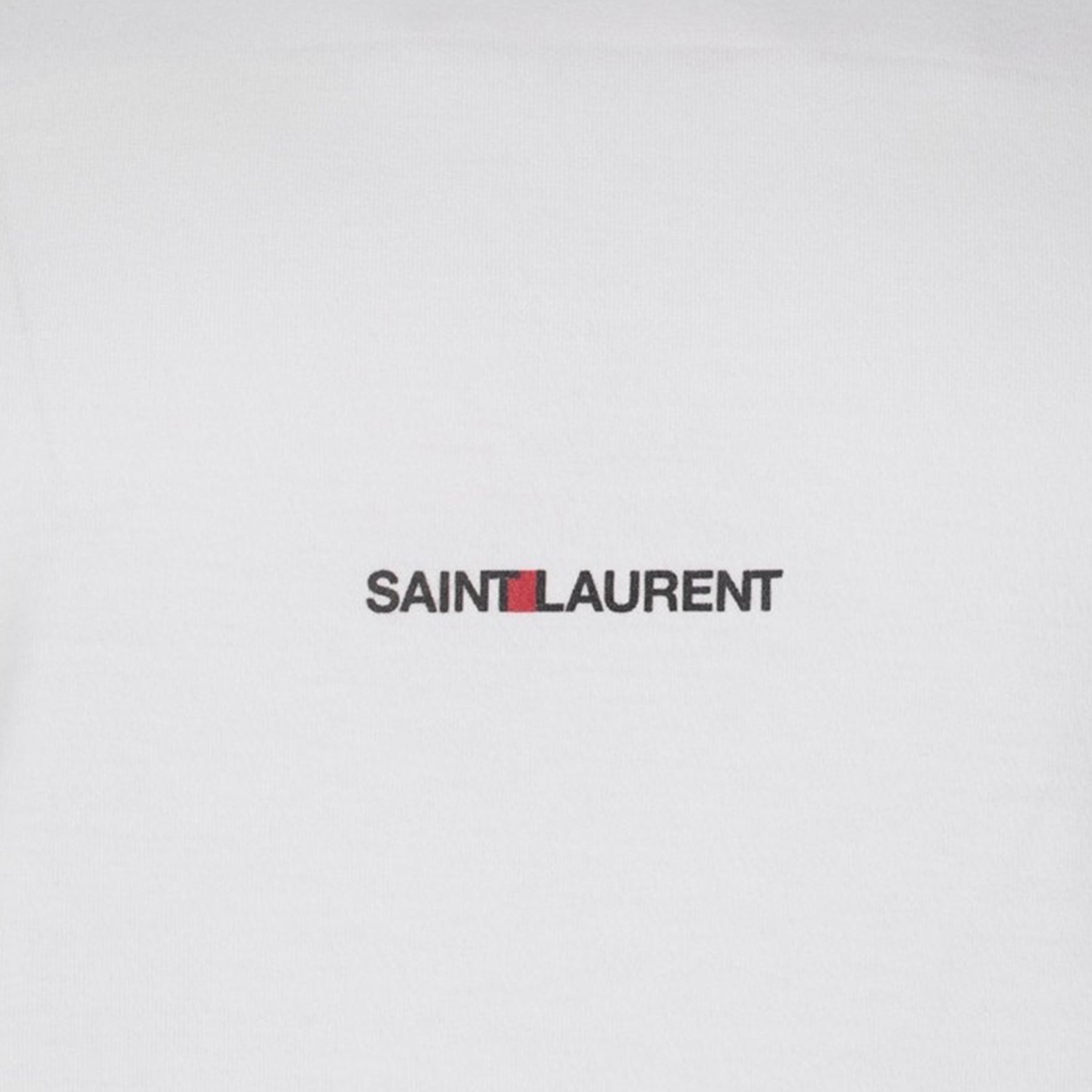 T-shirts T-shirt blanc à logo Saint Laurent Blanc Homme