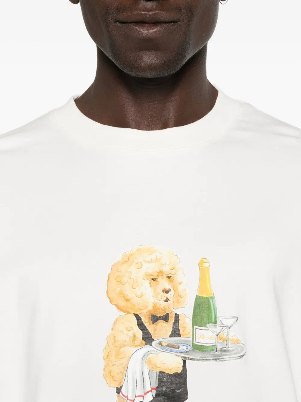 Image de l'article T-shirt Poodle de la marque Drole De Monsieur pour Homme - Saison Automne-Hiver 2025 - Vue détaillée_4