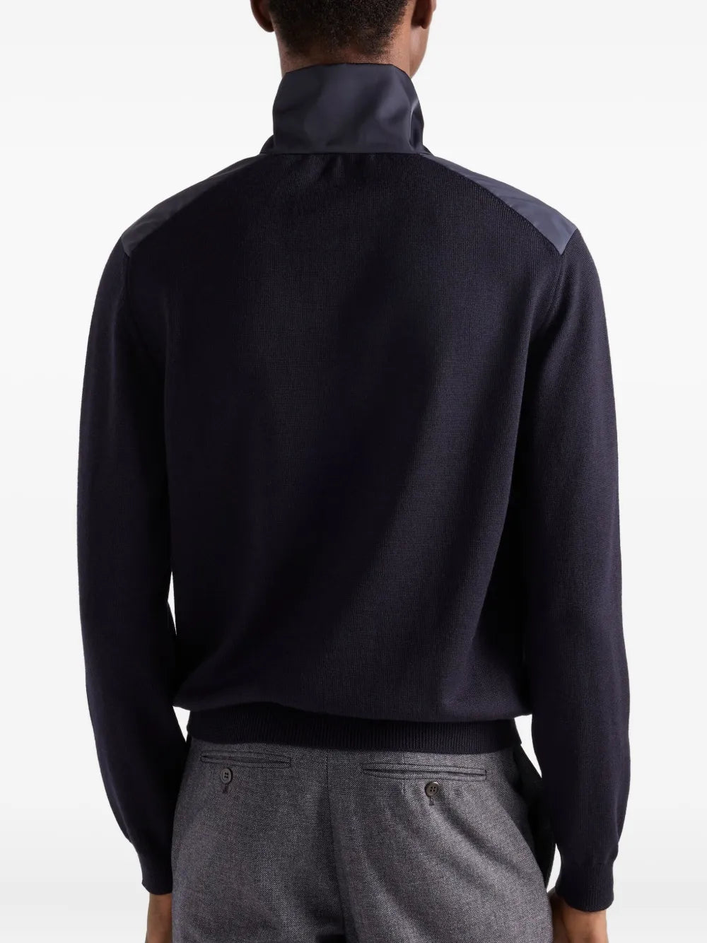 Image de l'article Veste bi-matière de la marque Prada pour Homme - Saison Automne-Hiver 2025 - Vue détaillée_1