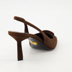 Image de l'article Escarpins en veau velours de la marque Prada pour Femme - Saison Automne-Hiver 2025 - Vue arrière