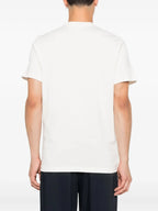 Image de l'article T-shirt à logo tricolore de la marque Moncler pour Homme - Saison Automne-Hiver 2025 - Vue détaillée_1