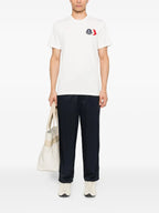 Image de l'article T-shirt à logo tricolore de la marque Moncler pour Homme - Saison Automne-Hiver 2025 - Vue de Dos