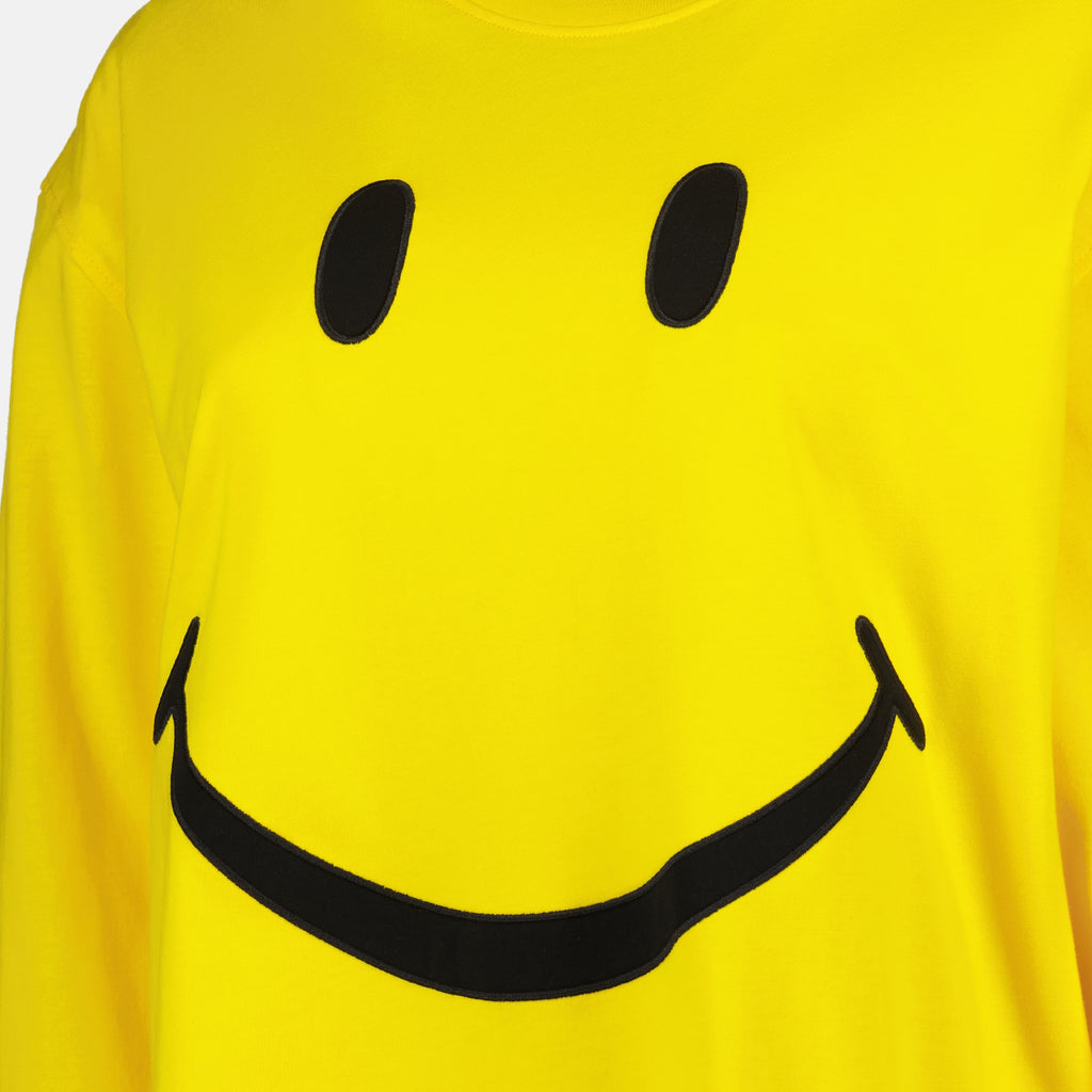 Immagine della maglietta Smiley di Moschino per donna - Stagione Autunno-Inverno 2025 - Vista Dettagliata_3